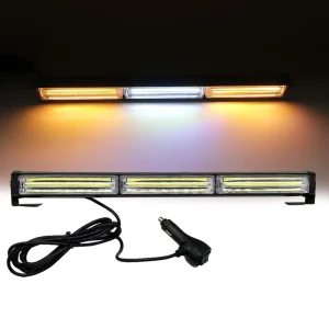 18 36 54 72 90 108 126 144W COB LED Work Light Bar Beacon Car Truck Emergency Warning Strobe Light Amber Yellow Flashing Light