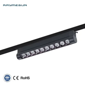 180 Rotatable Long Strip LED COB Track Light Aluminum Grille High CRI 90 Dimmable 2/3/4wire Anti-Glare Linear Track Spotlights