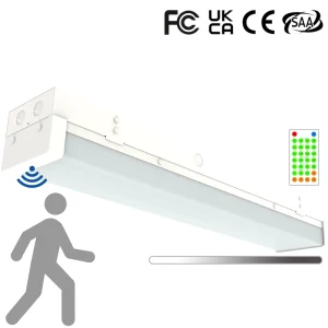 18W 2FT LED Batten Light Microwave Sensor Dimmable Linkable Stairwell Passage Commercial Industrial Ceiling Lamp ETL SAA CE RoHS