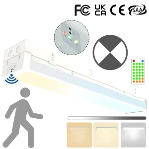 18W 2FT LED Emergency Batten Light Tunable CCT Sensor Self Test Battery Stairwell Passage Commercial Industrial Lamp ETL SAA CE
