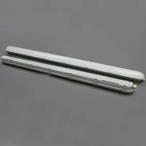18W 40W 50W 60W Triproof LED Batten Light IP65 Waterproof Dustproof Plastic Tricolor LED Purification Lamp for Market Hospital