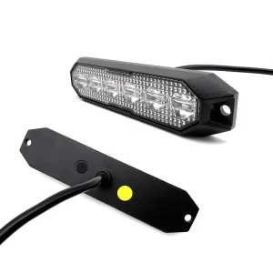 18W 6 LED Surface Mount Light Head Emergency Strobe Grille Warning for 12V Vehicle