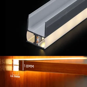 18mm Board 8mm Glass Laminated Panel Light Strip Cabinet Light Strip LED Closet Light Showcase LED Aluminum Profiles Strips