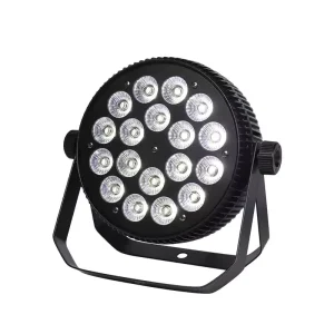 18x10W LED Slim PAR RGBW Lights Wedding Party Stage Spotlights Emitting Various Colors for Event Shows