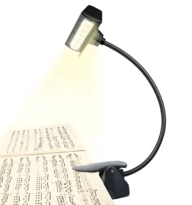 19 LED Music Stand Light Clip on Orchestra Piano Lights 9 Levels Dimmable Rechargeable. Perfect for Piano Orchestra Craft