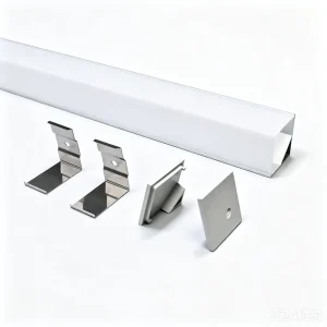 1M 2M 3M Anodized Diffuse Extrusion LED Profile Light Aluminium Channel Lighting Strips Housing for Indoor Use