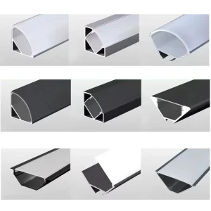 1M 2M 3M Anodized Diffuse Extrusion Lighting Strips LED Aluminium Profile Light Channel