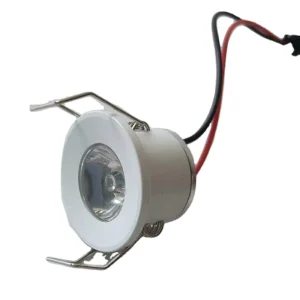 1W Mini LED Spot Light Silver Aluminum Cabinet Hotel Warehouse Ceiling Recessed Lamp AC85 265V 2700K IP20 CE 50000 Hours 2 Year