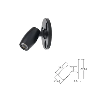 1W Mini LED Surface Spotlight for Jewelry Showcase Display Narrow Beam Museum Cabinet Spot Light