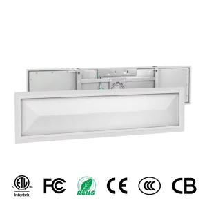 1x4FT Ultra Thin LED Panel Light 5CCT 20-40W Dimmable Surface Mount Ceiling Flat Light With Night Light for Office