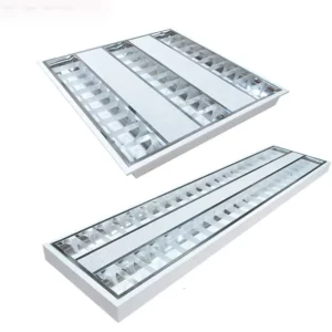 2*20w 3x20w Fluorescent Grille Lighting 4ft T8 T5 Reflector Ceiling Surface Mounted LED Troffer Light Fixture