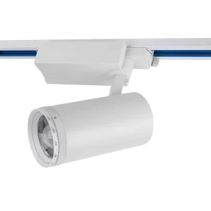 2 3 4 Wire 30W IP44 LED Spotlights for Rail Tracks Adjustable Track Lighting System for Home Shop Exhibition