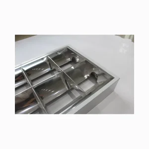 2*36W Ceiling Louver Fixture Led Tube Fluorescent Tube Troffer Lights Panel Grille Lamp Surfaced Mounted Panel Lights