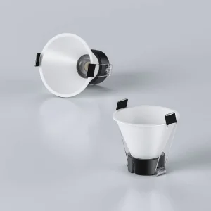 2 Inch Anti Glare COB Recessed Spotlight LED Downlight 5CCT 8W Triac Dimmable Hotel Cabinet