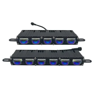 2 PCS High Power With Fan Car Spotlights LED Grille Lights Fog Work Light External Auxiliary Lights Off-road Vehicle SUV Truck