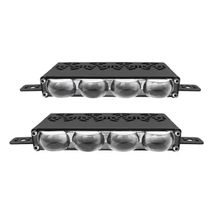 2 Pcs RGB Led Car Spotlight 12V 24V Led Car Grille Light Driving Fog Light External Auxiliary Lights for Off-Road Vehicle Truck