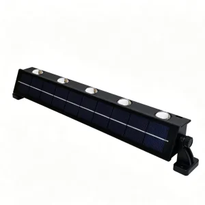 2.5W 5V Solar Wall Light 10 LEDs Single Color RGB Optional 3500K Warm White Panel 18650 1.8Ah 8 12H Garden Use Outdoor