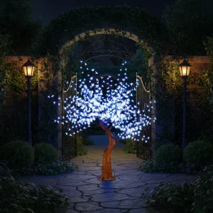 2.9m IP65 Waterproof RGB Multi-Color 4100K Neutral White LED Multi-Function Cherry Tree Easter Lights Outdoor Garden Decor AC