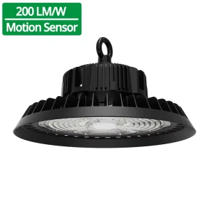 200LM/W Warehouse LED UFO Highbay Light With Dimming Motion Sensor 100W 150W 200W UFO LED High Bay Light