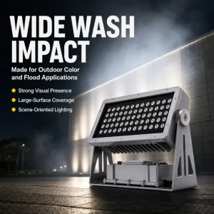 200W/240W IP66 High Bright Portable 5000K DMX512 RGBW LED Flood Lights for Landscape Outdoor Use with 5-Year Warranty