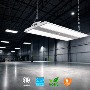 200W Aluminum Linear High Bay Light for Indoor Commercial and Industrial Use Dimmable