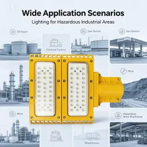 200W LED Anti Explosion Lamp for Gas Oil Hazardous Environments IP66
