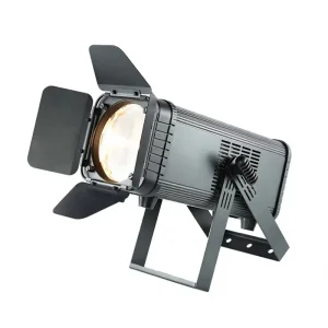 200W Warm White Fresnel Zoom Stage Light CTC 3000K TV LED Spotlight For Theatre Church
