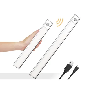 200mm Rechargeable PIR Sensor Hand Scan Touch LED Wall Mounted Cabinet Light PC Shade Modern Design Multi Temperature