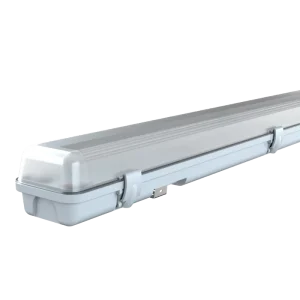 20W 2FT LED Batten Light with Microwave Sensor Dimming IP65 IK08 Waterproof Industrial Lighting Garage Warehouse Factory Fixture