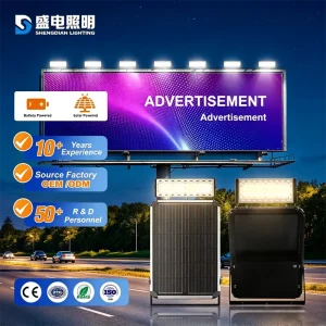 20W 40W 90W Solar Exhibition Light Outdoor IP65 Waterproof Highway Sign Lighting Solar Billboard Light