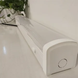 20W 60W Emergency LED Batten Light IP20 IK06 SMD2835 CRI80 120 LM W Connectable for Sports Stadiums Warehouses