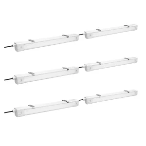 20W-60W Power Adjustable Tri Proof Light 2ft 3ft 4ft Led Linear Light 140lm/w Linkable IP66 Triproof Light Batten