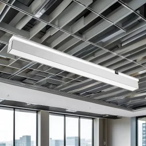 20W Commercial LED Batten Light Aluminum Alloy 0-10V Dimmable Tight Design No Glaring IP20 Rated 3000K-6500K Color Temp 3-Year