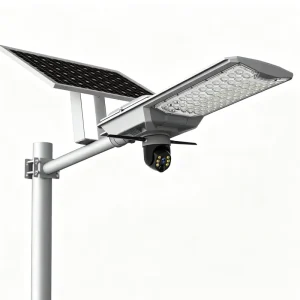 20W Solar Modern Outdoor Adjustable Dual Lens Street Light Camera 4MP 1 2.8 CMOS 40000mAh 96 LEDs IP66 Wi Fi