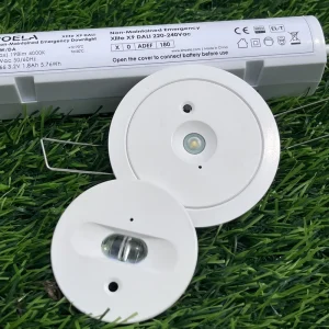 20mm Recessed LED Emergency Light DALI 2.0 55-70mm Cutout Manual Test Self-Test 3 Hour 200lm/W CB CE For Home Office Apartment