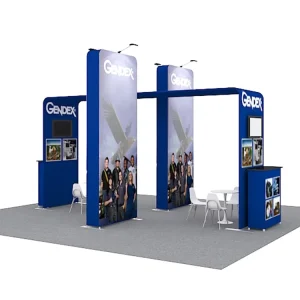 20×20 Durable Aluminum Stretch Fabric Printed Trade Show Light Weight Fast Assemble Tradeshow Portable Exhibition Booth