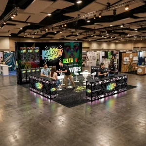 20×20 Modular Aluminum SEG Light Box Trade Show Display Backdrop Tables Portable Backlit Exhibition Booth