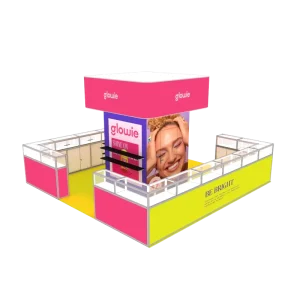 20×20 Modular Backlit Trade Show Display Aluminum SEG Lockable Storage Room Portable Exhibition Booth