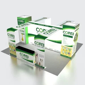 20×20 Modular Backlit Trade Show Display Aluminum SEG Storage Room Custom Print Portable Exhibition Booth
