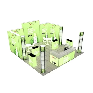 20×20 Tool Free Light Box Backlit Wall Display Expo Portable Trade Show Aluminum Trade Show Booth