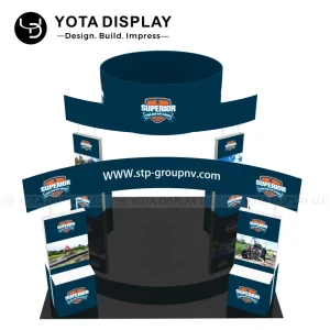 20x20ft Modular Lightweight Exhibition Stand with Easy Assembly Backlit Display Trade Show Booth