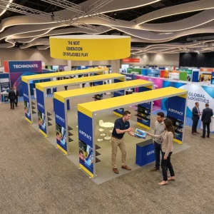20x30ft Aluminum Frame Arch Display Easy Assemble Backlit Stand Island Portable Exhibition Booth