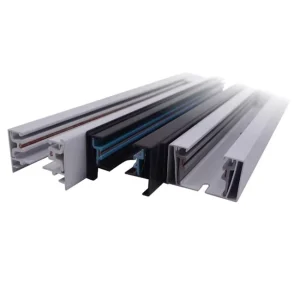 220V Surface Mounted Aluminum Track Bar 2-Wire One Phase On/off Track Lights for Commercial Lighting Supermarket Gallery Museum