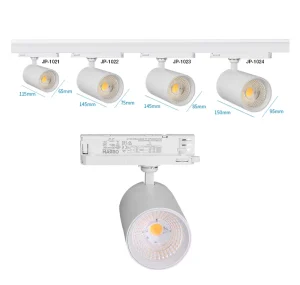 22W Cob LED Spot Track Lights Rail Lighting System Commercial Store LED Track Light
