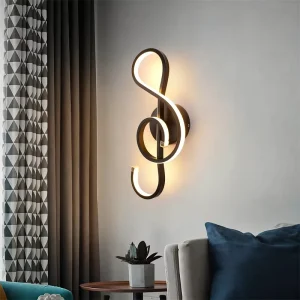 22W Musical Wall Lamp Led Indoor Lamp Bedroom Living Room Modern Wall Lights Aluminum