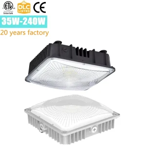 22year factory 30w 40w 50w 60w 80w gas station canopy led light ETL CE approved USA Canada Mexico low price Canopy lamp