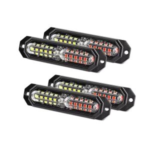 23-Flashing Mode 12-Led Upgraded Waterproof Emergency Surface Mount Grill Grille Light