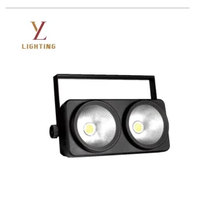 230W 2 Eye COB Audience Light High CRI90 DMX Sound Control Stage Blinder for Wedding Theater Concert