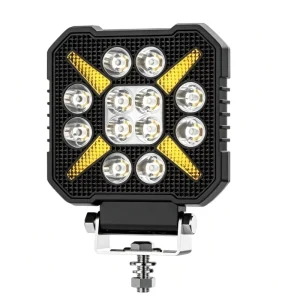 2400LM 9-36V Spotlight for Livestock Truck Refrigerated Van Wide Voltage Square Housing High Power Auxiliary Lamp