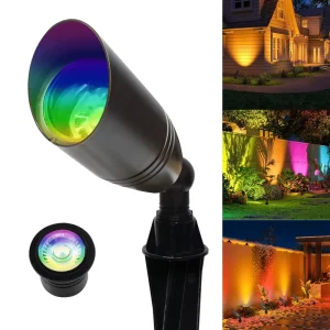 Gouly Customized Modern MR16 IP65 24V Spot Light Led Input LED up Spot Light RGBW Smart APP Control